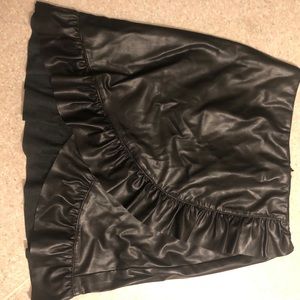 Faux Leather Skirt